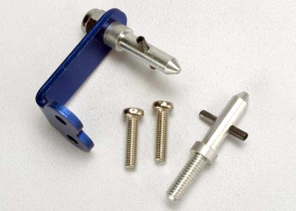 zTraxxas 1573 - Twist Lock Post (1)/ Mounting Base (W Flats) (1) (W/O Flats) (1)/ 4.0Nl (1)/ 3X12Rm (2) (769038811185)