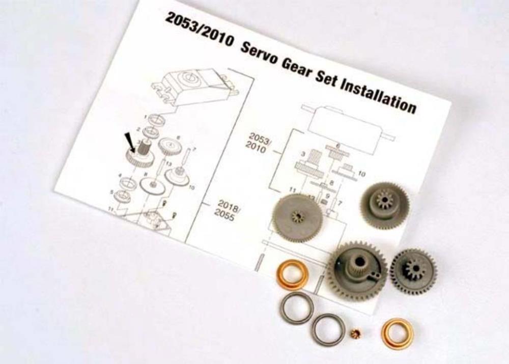 Traxxas 2053 - Gear Set (For 2055 2056 Servos) (7540656341229)