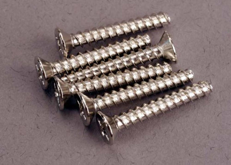 zTraxxas 2650 - Screws 3x20mm Countersunk Self-Tapping (6)