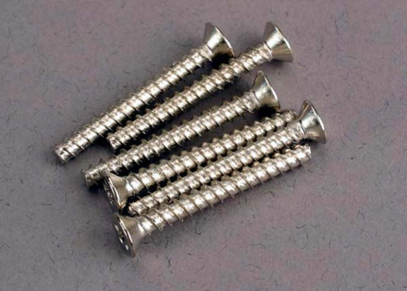 zTraxxas 2651 - Screws 3x25mm Countersunk Self-Tapping (6)