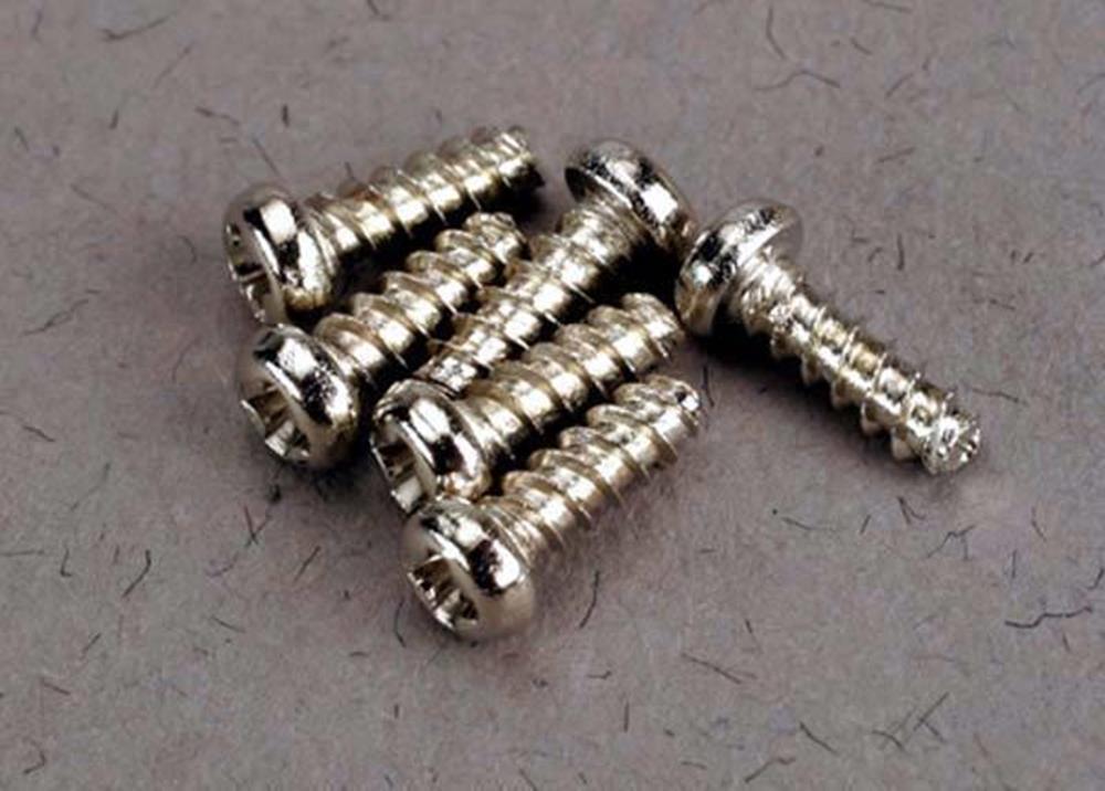 Traxxas 2674 - Screws 2X6Mm Roundhead Self-Tapping (6) (8827587395821)