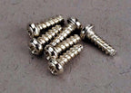 Traxxas Screws 2x6mm Roundhead Self-Tapping RC Spare Part