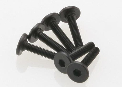 Traxxas 3646 - Screws 3x15mm flat-head machine (hex drive) (6) - Hobby City NZ