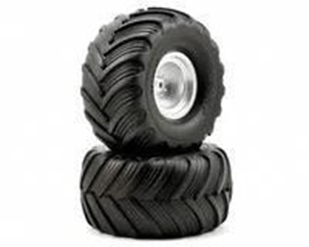 Traxxas 3663-WHT Monster Truck Wheels & Terra Groove Tires (2) (7540661289197)