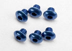 Traxxas 4x4mm Button-Head Machine Aluminium Blue Hex Drive Screws RC Hardware