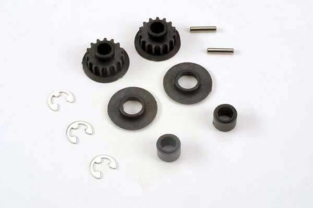 zTraxxas 4395 - Pulley 15-Groove (2)/ Axle Pins (2)/ Top Shaft Spacers (769071710257)