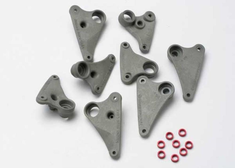 Traxxas 5358 - Rocker Arm Set Progressive-2 (90-T)/ Spacers (Red Aluminum) (8) (7617505722605)