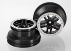 Traxxas SCT Split-Spoke Black Satin Chrome Beadlock Style Dual Profile RC Wheel