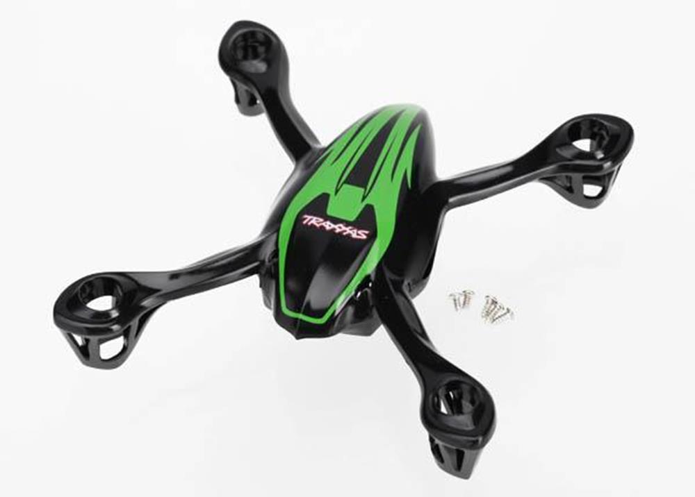 zTraxxas 6214 -  Canopy Upper And Lower Qr-1 Green/ Mounting Screws (769111851057)