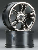 Traxxas Split-Spoke Black Chrome Rear RC Wheel