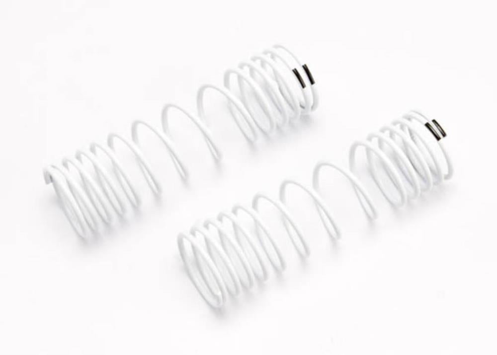 Traxxas Rear Progressive Rate RC Spring (White, Set of 2)