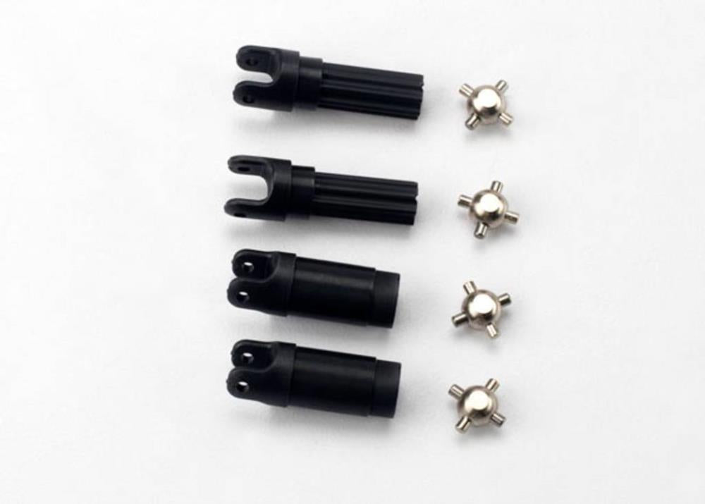 Traxxas 7050 - Half shafts left or right (1/16 Slash)(internal splined half shaft (2)/external splined half shaft) (2))/ metal u-joints (4) (8827956723949)