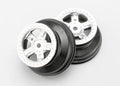 zTraxxas 7072 - Wheels Sct Satin Chrome Beadlock Style Dual Profile (7521354612973)