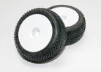 Traxxas White Dished 2.2in Wheels & Response Pro 2.2in Tyres RC Wheel & Tyre Set