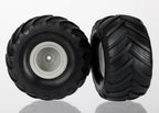 Traxxas Assembled Grey RC Wheel & Tyre Set (2)