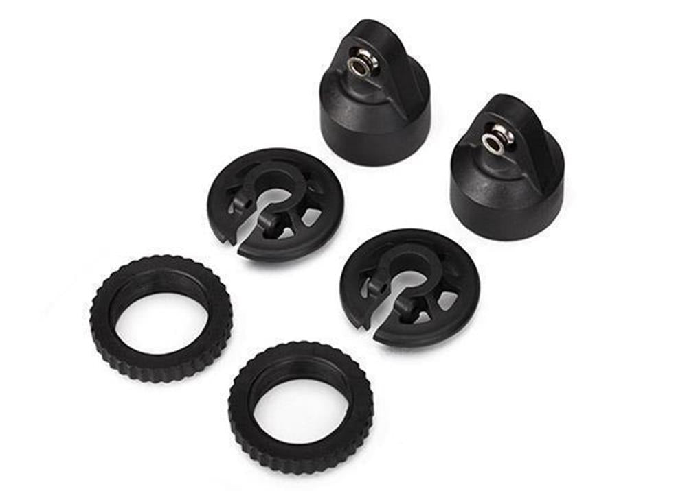 Traxxas 7764 - Shock caps GTX shocks/ spring perch/ adjusters/ 2.5x14 CS (2) (for 2 shocks) (769138163761)