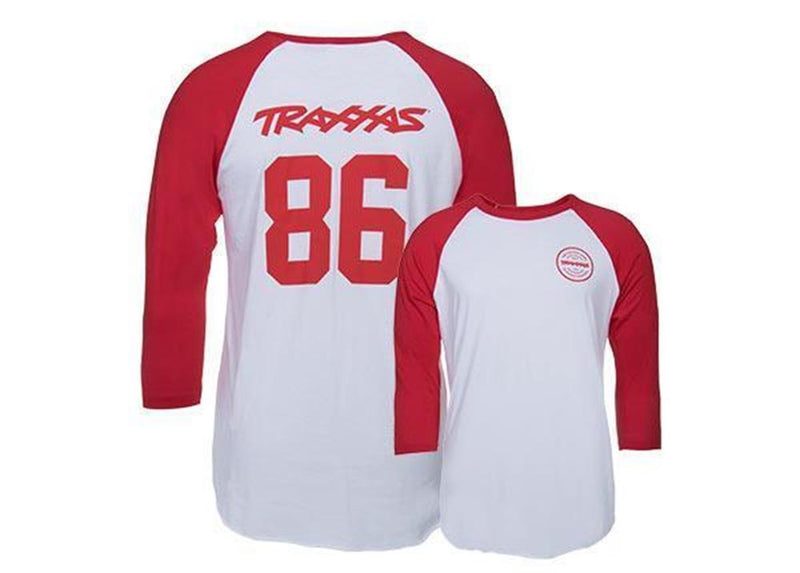 zTraxxas 1368-2Xl - Team Raglan Shirt Red/White - Hobby City NZ