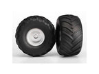 Traxxas Chrome Wheels Terra Groove Dual Profile Assembled RC Wheel & Tyre Set