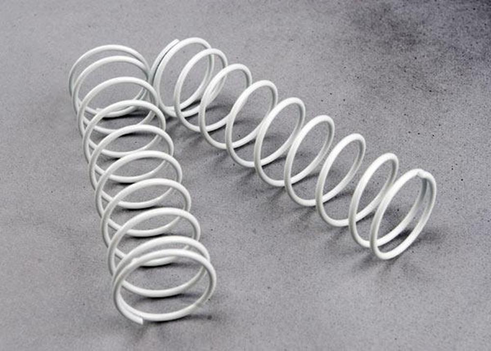 Traxxas 3757X - Springs Rear (White) (2) (8827967373549)
