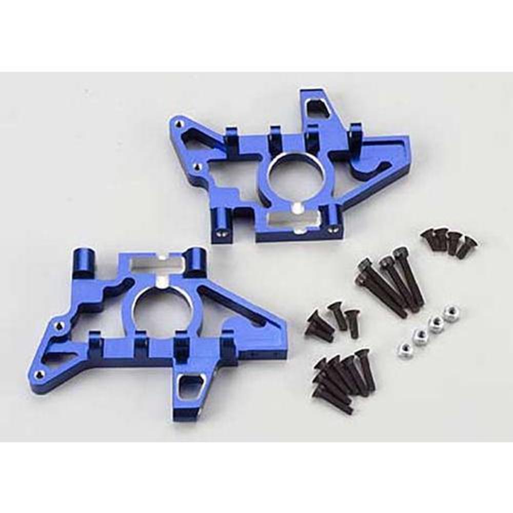 zTraxxas 4929X - Bulkheads Rear (Machined 6061-T6 Aluminum) (Blue)(L&R) (769161068593)