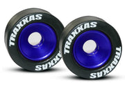 Traxxas 5186A - Wheels Aluminum (Blue-Anodized) Rubber Tires (2) - Hobby City NZ