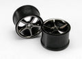 zTraxxas 5372A - Wheels Gemini 3.8" (Black Chrome) (2) (769257275441)
