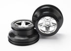 Traxxas SCT Satin Chrome Black Beadlock Style Dual Profile RC Wheel