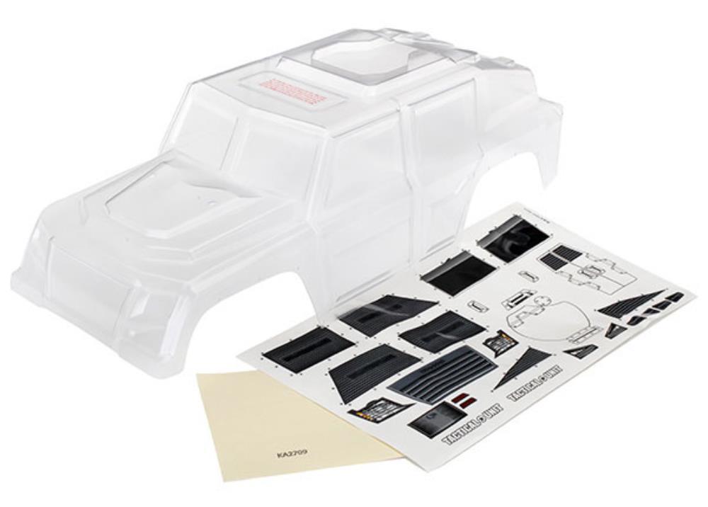 Traxxas Tactical Unit Clear RC Car Body