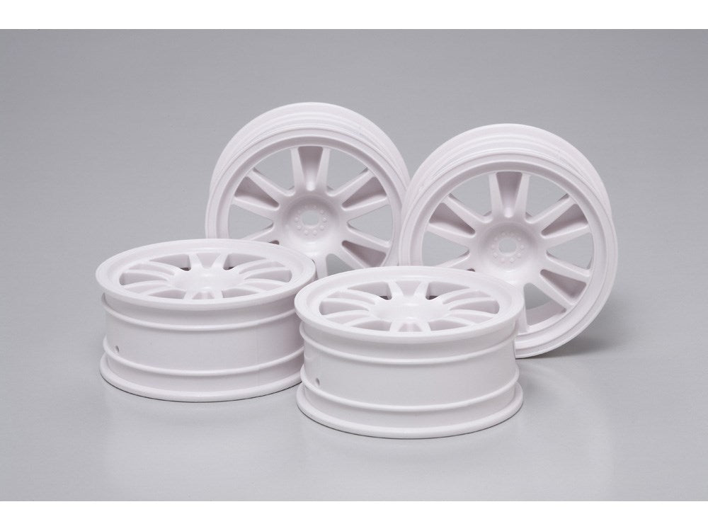 Tamiya 51299 Medium-Narrow 12-Spoke Wheels 4pcs. (24mm Width/Offset +2) Spare Parts no.1299 (8324789207277)
