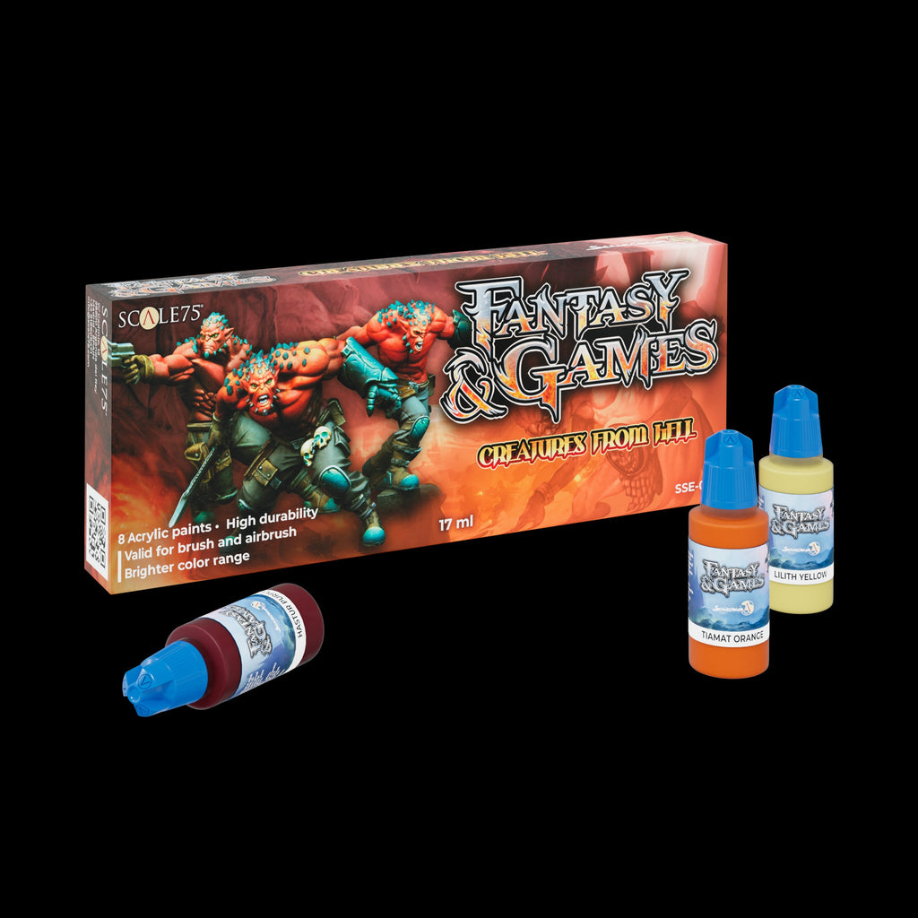 Scale 75 SSE-014 Fantasy Colours Creatures From Hell Paint Set (9210254688493)