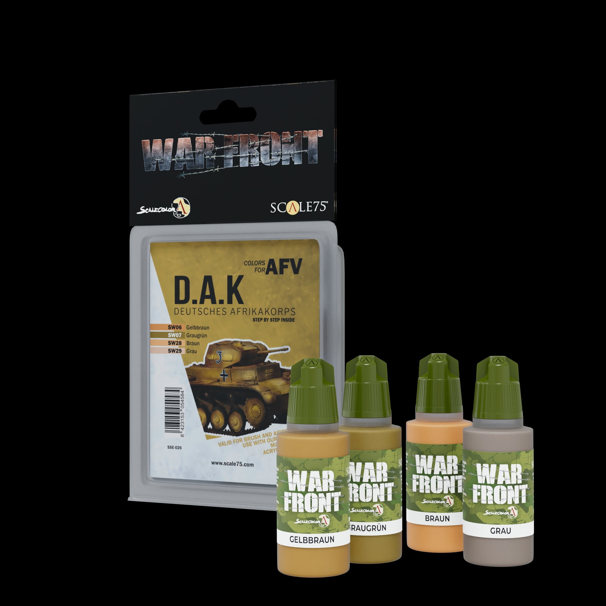 Scale 75 Warfront D.A.K. Colors For Afv Paint Set