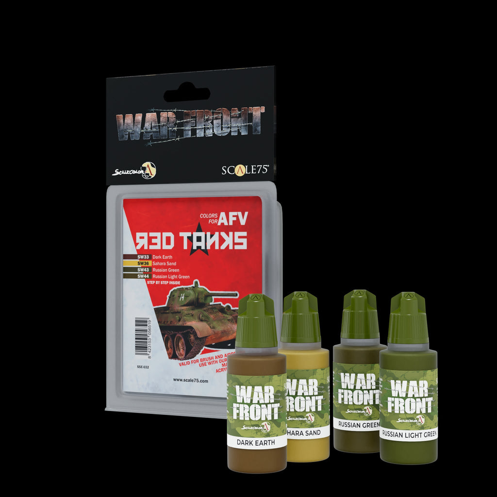 Scale 75 Warfront Red Tanks Paint Set