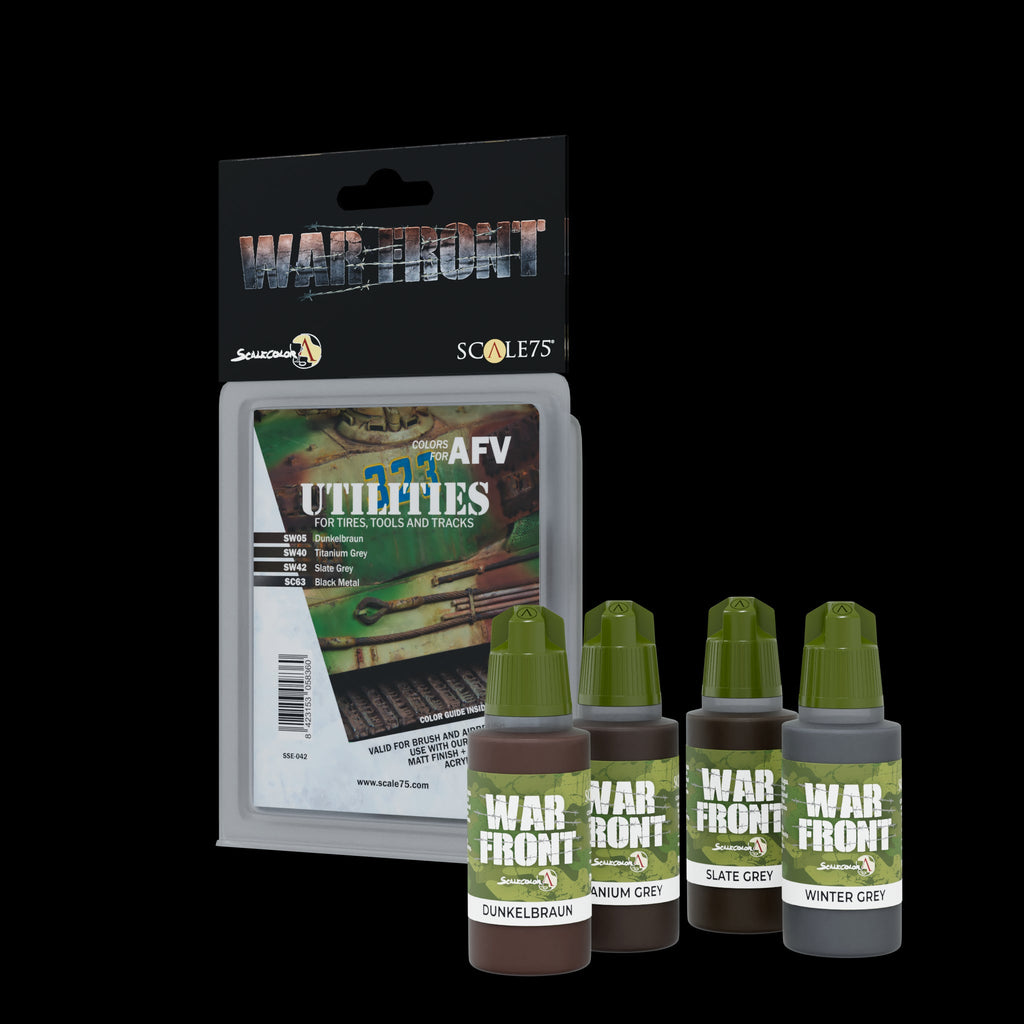 Scale 75 Warfront Colors For Afv-Utilities Paint Set