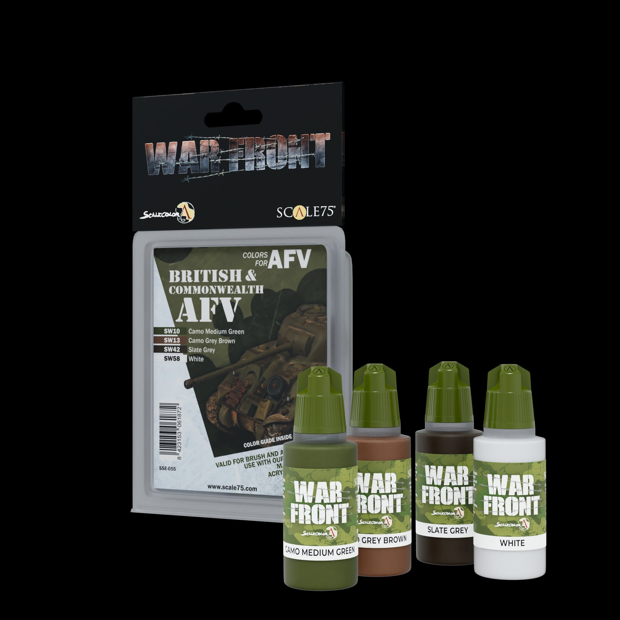 Scale 75 Warfront British & Commonwealth Afv Paint Set