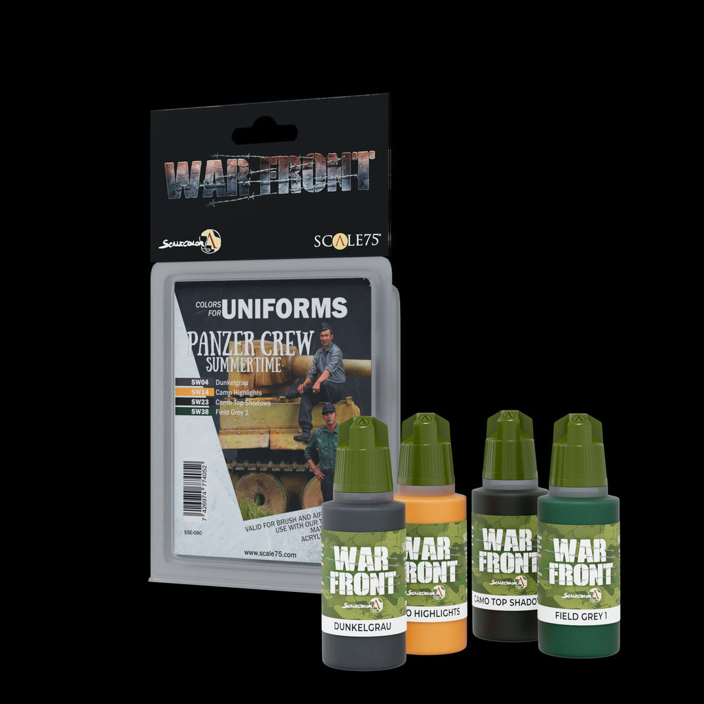 Scale 75 Warfront Panzer Crew Summertime Paint Set