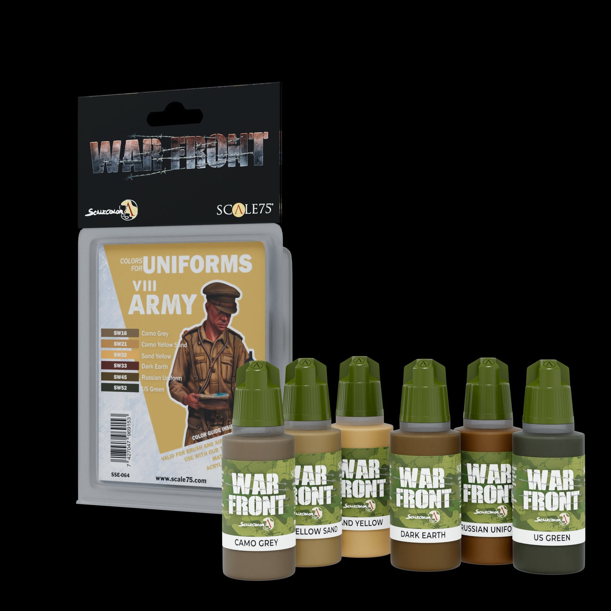 Scale 75 Warfront Viii Army Paint Set