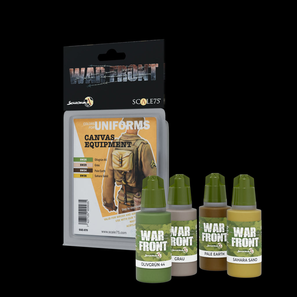 Scale 75 Warfront Canvas Equipment Paint Set