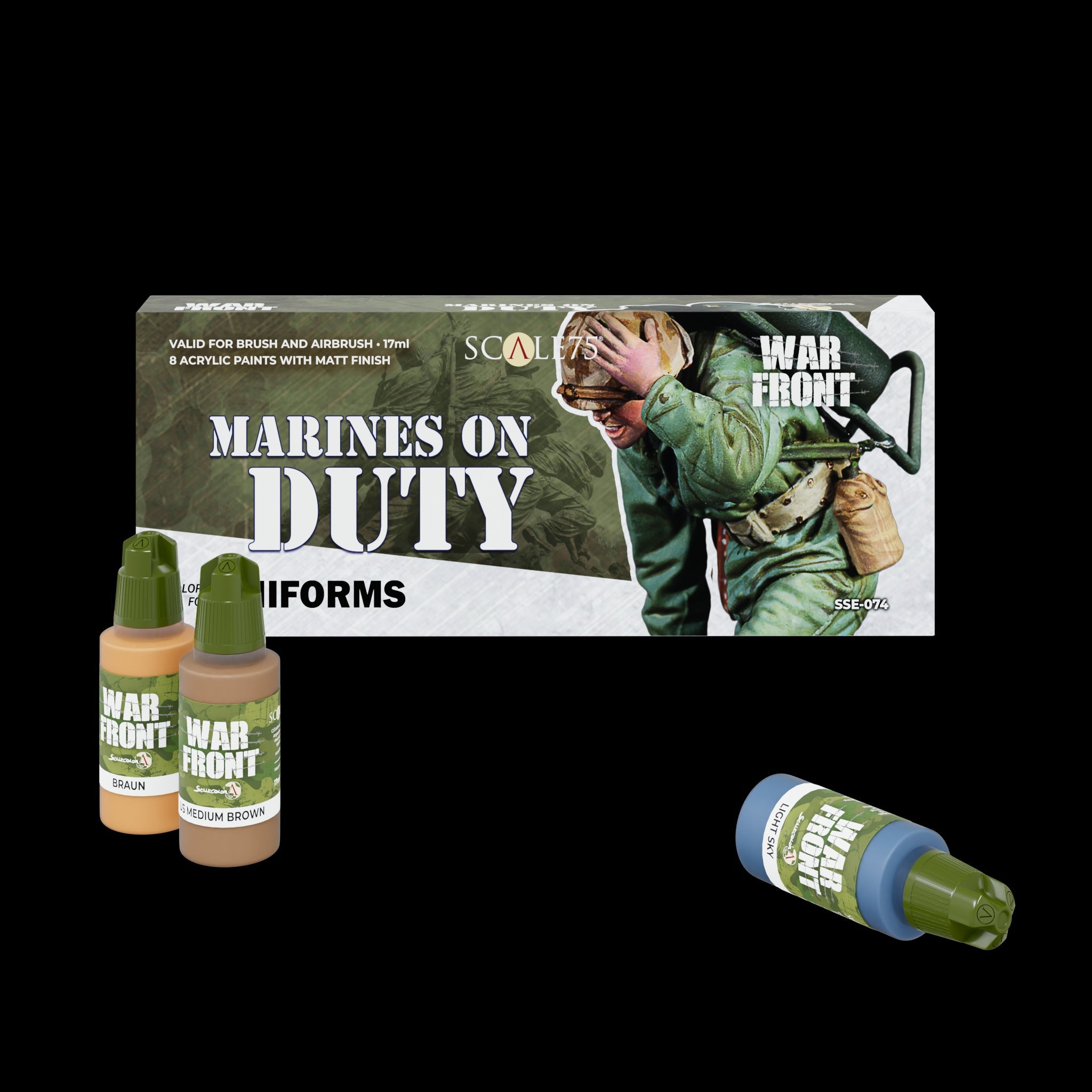 Scale 75 Warfront Marines On Duty Paint Set