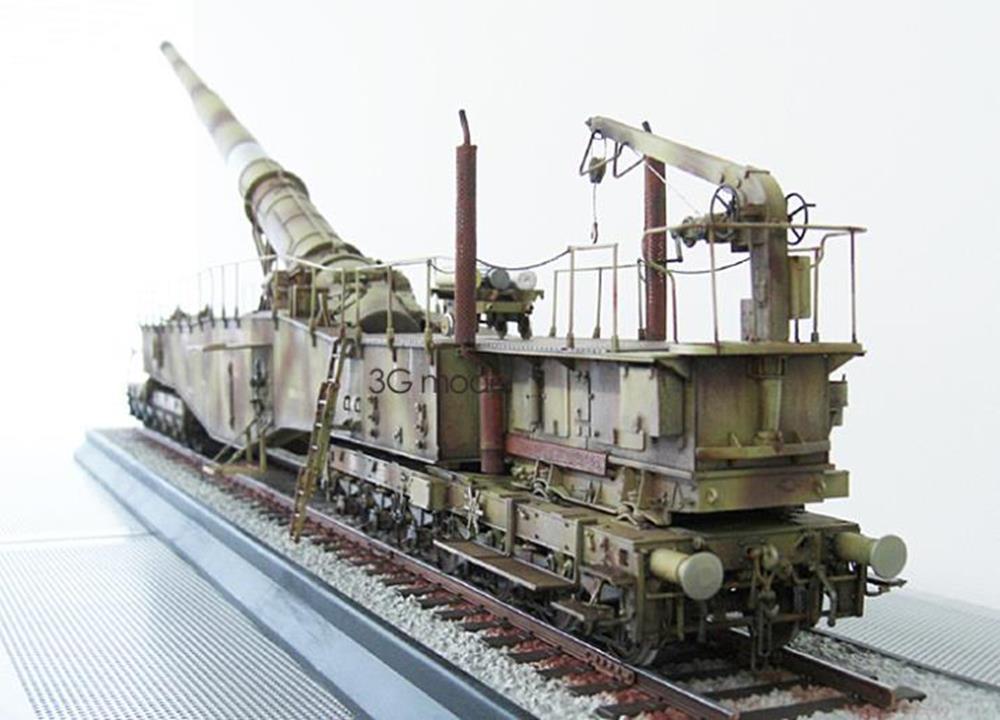 Trumpeter 00207 1/35 280mm K5 E Leopold German Rail Road Gun (9120446972141)