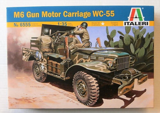 Italeri 6555 1/35 M6 GUN MOTOR CARRIAGE WC-55 - Hobby City NZ (7893047148781)