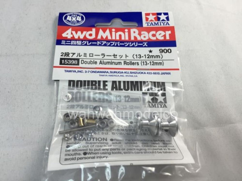 Tamiya 15398 Double Alu. Rollers (13-12mm) - Hobby City NZ (7650669297901)