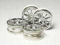 Tamiya 10 Spoke Plated Wheels 24mm Wide 0mm Offset RC Wheel