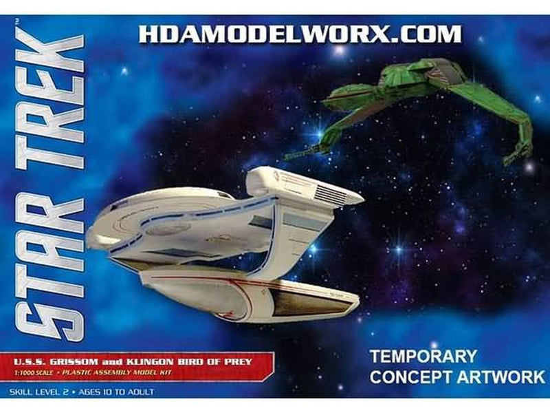 Polar Lights 957  1/1000 Star Trek USS Grissom & Kilngon Bird of Prey (2 Pack)