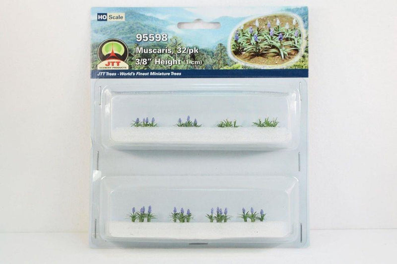 JTT Scenery 95598 HO Scale Muscaris (Bluebells) (32 Pack)