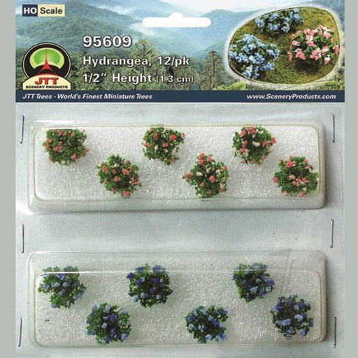 JTT Scenery 95609 HO Scale Hydrangea (12 Pack) (8324642013421)