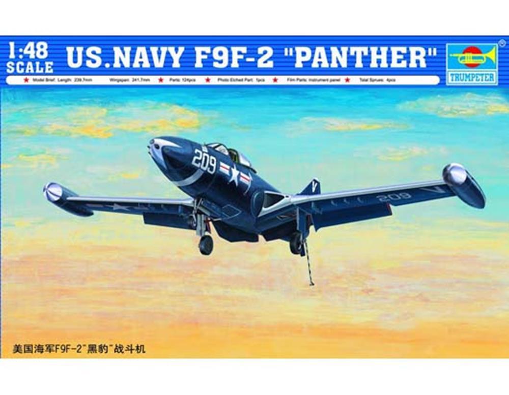 Trumpeter 1/48 US NAVY F9F-2 PANTHER