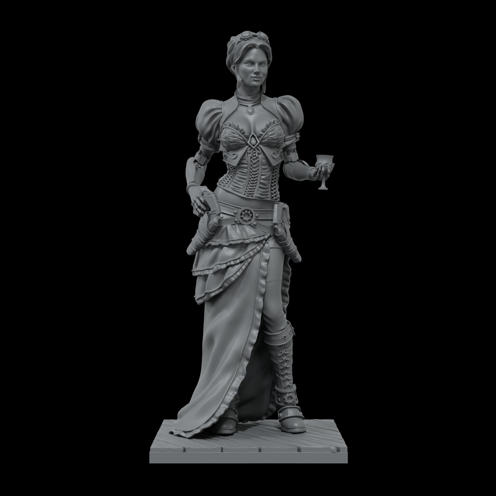 Scale 75 Figures Steam Wars Lady Valerious 75mm (2)