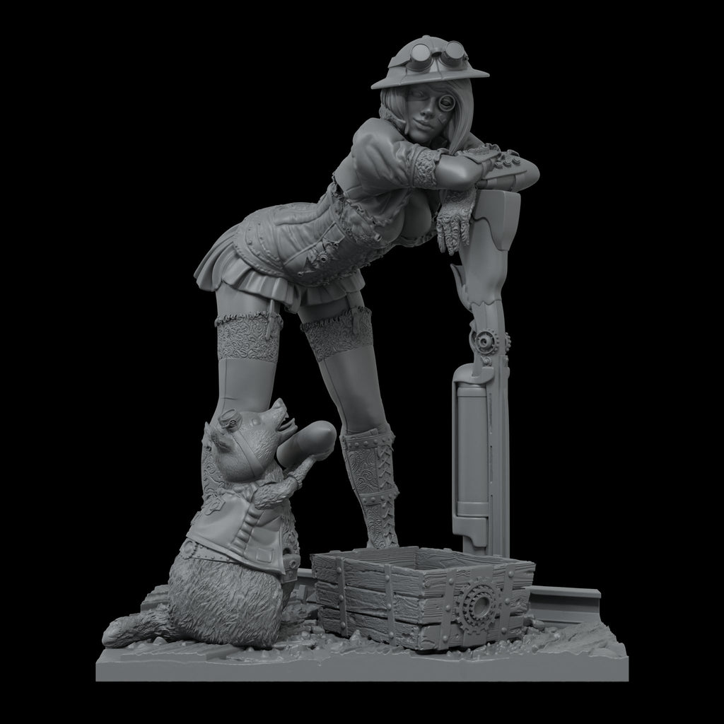 Scale 75 Figures Steam Wars Audrey D. & Rumblepop 75mm (2)