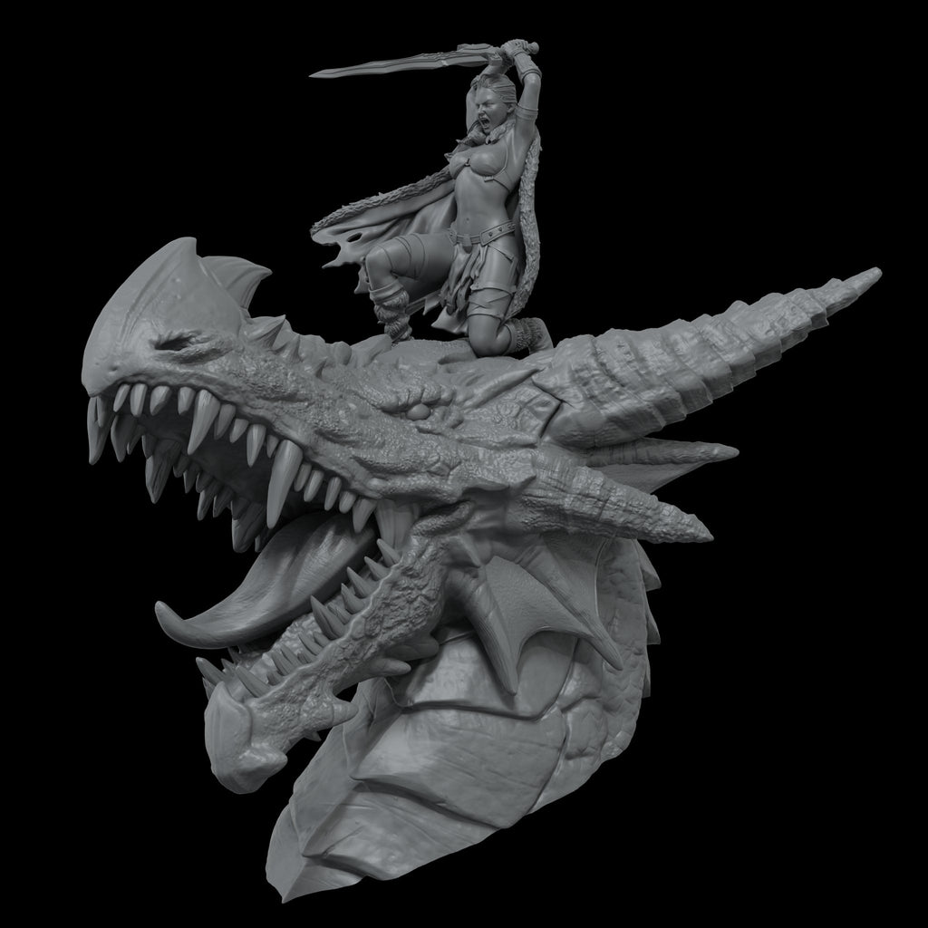 Scale 75 Busts The Chronicles of Run Thaal Dragon Fury 1:12 (2)