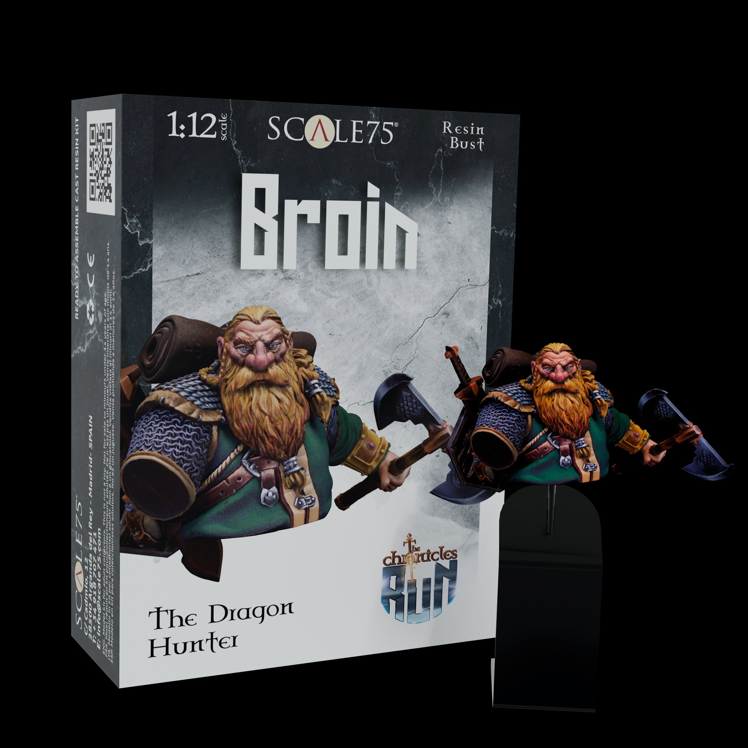Scale 75 Busts The Chronicles of Run Broin The Dragon Hunter 1:12